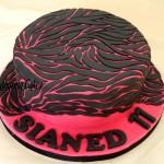 Bespoke Designer Celebration Cakes fuchsia pink zebra