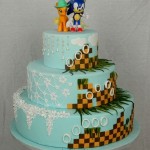 Luxury Wedding Cakes Eva Cockrell Cake Design Bespoke Designer Cakes sonic the hedgehog wedding cake
