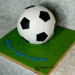 Bespoke Designer Celebration Cakes 3D Foodball Cake for 16th Birthday vanilla sponge
