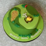Bespoke Designer Celebration Cakes golf themed
