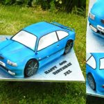 Bespoke Designer Celebration Cakes 3D BMW 3 birthday cake