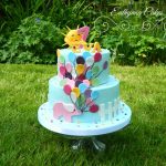 Bespoke Designer Celebration Cakes 1st birthday cake with summer theme
