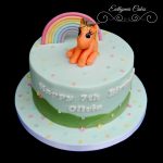 Bespoke Designer Celebration Cakes My little Pony 7th birthday cake with handmade decorations