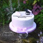 Bespoke Designer Celebration Cakes girly graduation cake