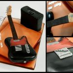 Bespoke Designer Celebration Cakes guitar cake for 18th birthday