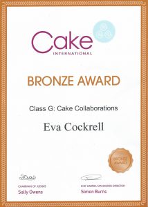 Recognition Cake International 2016 Bronze Award