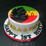 Jamaican 1st birthday cake