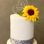 Luxury Wedding Cakes Eva Cockrell Cake Design aspley guise white leopard and sunflower wedding cake