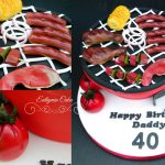 BBQ cake for 40th birthday grill cake decorating milton keynes