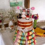 Luxury Wedding Cakes Eva Cockrell Cake Design Furtho Manor naked wedding cake french macaron tower