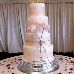 Luxury Wedding Cakes Eva Cockrell Cake Design Water colour wedding cake with sugar flowers Milton keynes Northampton