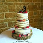 Luxury Wedding Cakes Eva Cockrell Cake Design semi naked wedding cake in dodford manor
