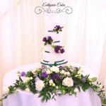 Luxury Wedding Cakes Eva Cockrell Cake Design stunning purple and green wedding cake at Grendon Lakes
