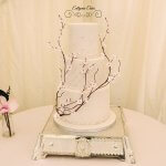 Luxury Wedding Cakes Eva Cockrell Cake Design Wedding cake with cherry blossoms pearls japanese asian weddings