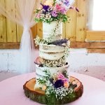 Luxury Wedding Cakes Eva Cockrell Cake Design Luxury Semi Naked Wedding Cake with fresh flower arrangement Furtho Manor
