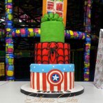 3rd birthday super heroes birthday cake
