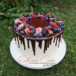 chocolate cake with berries Milton Keynes