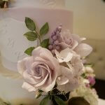 Luxury Wedding Cakes Eva Cockrell Cake Design Lilac Purple wedding cake with sugar flowers and foliage Indian wedding