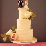 Luxury Wedding Cakes Eva Cockrell Cake Design textured butter cream cake with fresh florals London