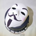 V for Vendetta birthday cake