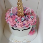 Unicorn birthday cake with butter cream Euthymia Cakes