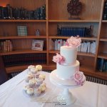 Luxury Wedding Cakes Eva Cockrell Cake Design White and pinks wedding cake and cupcakes