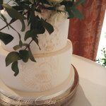 Luxury Wedding Cakes Eva Cockrell Cake Design piped saree lace