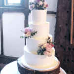 Luxury Wedding Cakes Eva Cockrell Cake Design Texturedwhite butter cream cake with fresh flowers