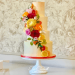 Summer Citrus Butter cream Cake by Eva Cockrell Cake Design in Grange 1906 with Acorn & Oak Weddings