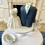 Asian Indian wedding Bride and grooms wedding cake at the Harrowden Hall